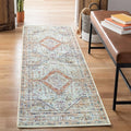 Bloom Rugs Washable Non-Slip 12 ft Runner - Peach/Beige Traditional Runner for Entryway, Hallway, Bathroom, and Kitchen - Exact Size: 2.5' x 12'