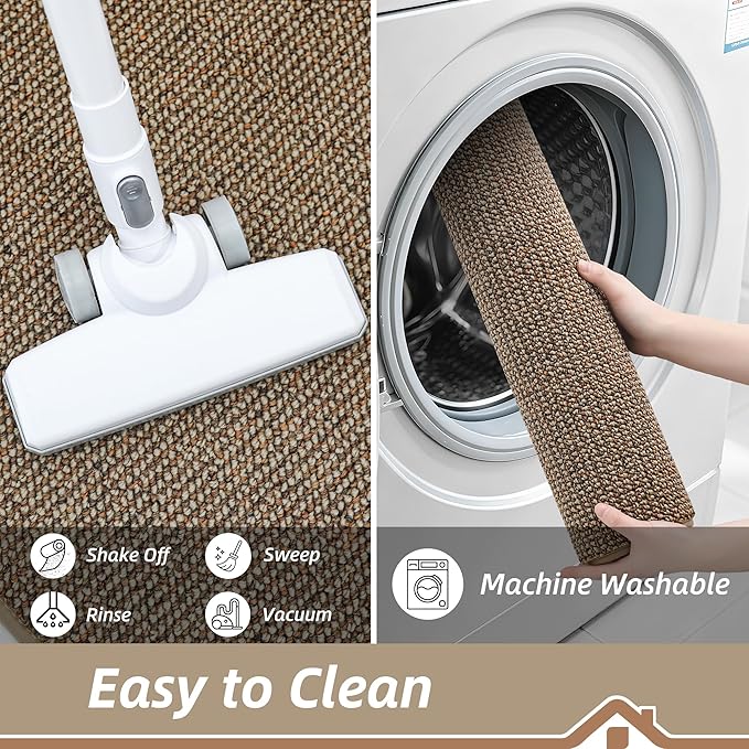 BEQHAUSE 2x3 Entryway Rug Indoor Door Mat Non-Slip Washable, Hallway Rugs Absorbent & Stain Resistant Hall Carpet Runner Rugs for Entryway, Front Door Floor Mats Laundry Room Rugs for Entry, Taupe