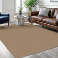 Braided Area Rug 5x7 Ft Washable Rugs for Living Room Non Slip Bedroom Rugs Dining Room Rug Cotton Living Room Woven Floor Carpet for Nursery Playroom, Orange/Tan/Brown