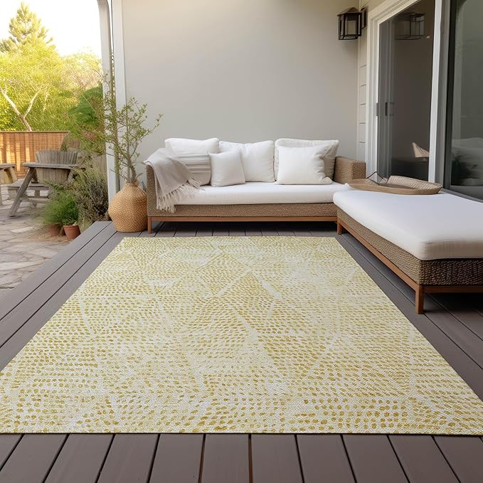 Addison Rugs Chantille ACN591 Wheat 2'6" x 3'10" Indoor Outdoor Area Rug, Easy Clean, Machine Washable, Non Shedding, Bedroom, Living Room, Dining Room, Kitchen, Patio Rug
