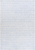 Hand-Tufted 100% Wool Area Rug – Unique Modern Geometric Grid Pattern, Soft Plush Textured Carpet for Living Room, Bedroom, Dining Room & Entryway (Blue, 10' x 14')