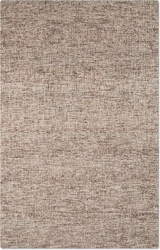 Rugsotic Carpets Hand Tufted Wool ECO-Friendly Area Rugs - 3'x5', Rectangle Shape, Beige & Brown, Solid Plain Design, High Pile Thick Handmade Area Rugs for Living Room, Bed Room (KWC111)