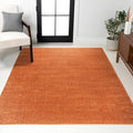 JONATHAN Y Haze Solid Low-Pile Orange Indoor Area Rug 12x15, Coastal,Bohemian,Minimalist,Classic, Easy-Cleaning for Living Room,Bedroom,Kitchen,Pet Friendly,Non-Shedding (SEU100M-15)