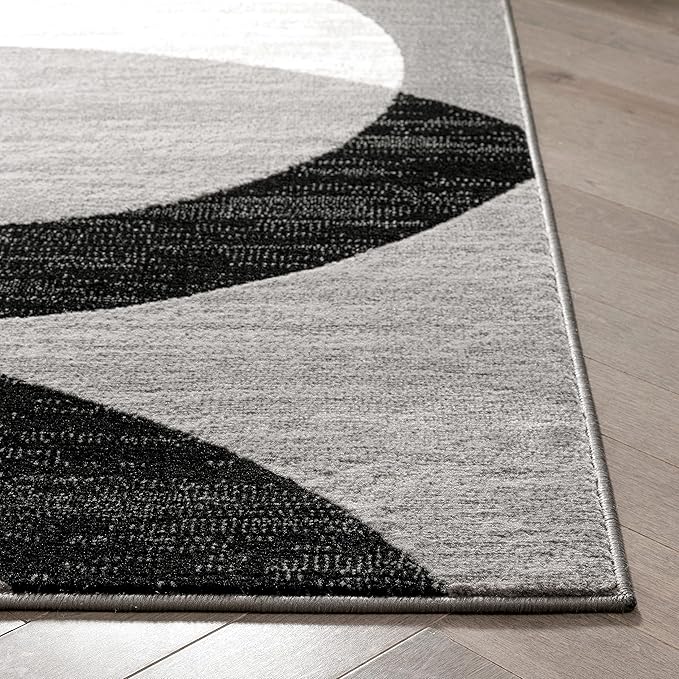 Well Woven Dulcet Bingo Grey Modern Geometric 2'7" x 3'11" Area Rug