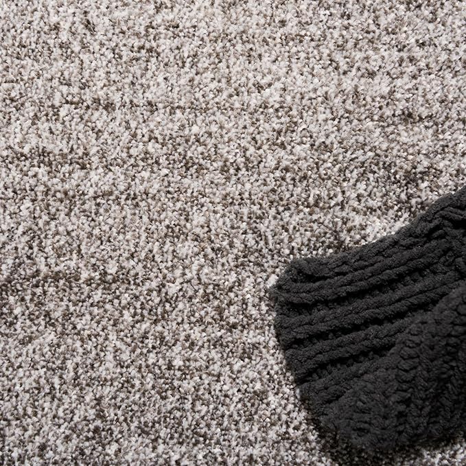 Rugs.com Angelica Collection Rug – 6 Ft Runner Light Gray Medium Rug Perfect for Hallways, Entryways