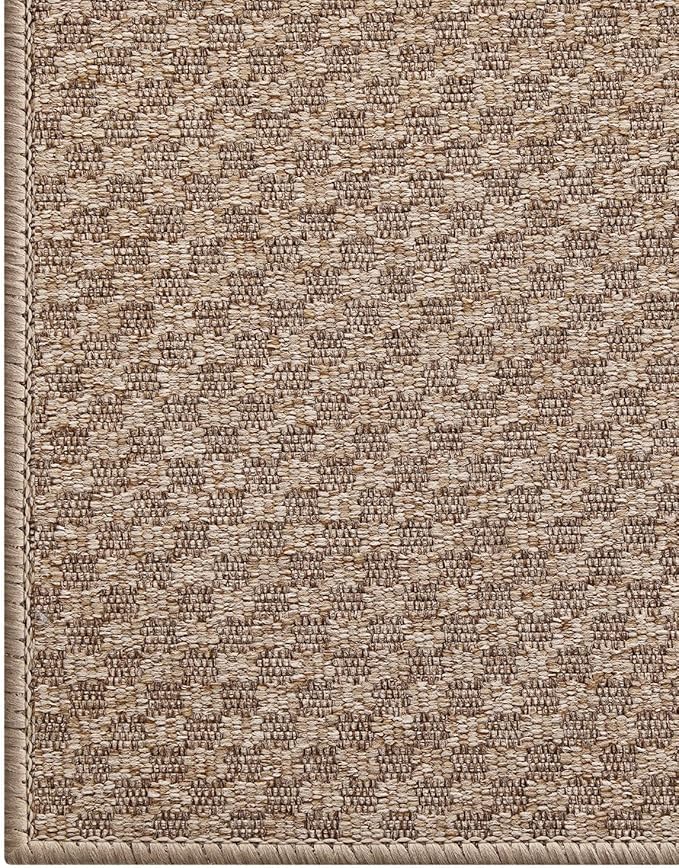 Color&Geometry Oversized Door Mat Non Slip Rubber Backed, 48"x72" Front Door Mat Indoor Outdoor Rug, Dirt Trapper Doormat, Heavy Duty Front Door Rugs, Khaki (Rolled-up NO Creases)