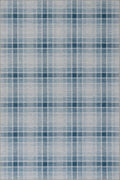 Dash & Albert Andri Plaid Blue Machine Washable Rug, Runner-2.5 X 8 Feet, Blue/White Plaid Pattern