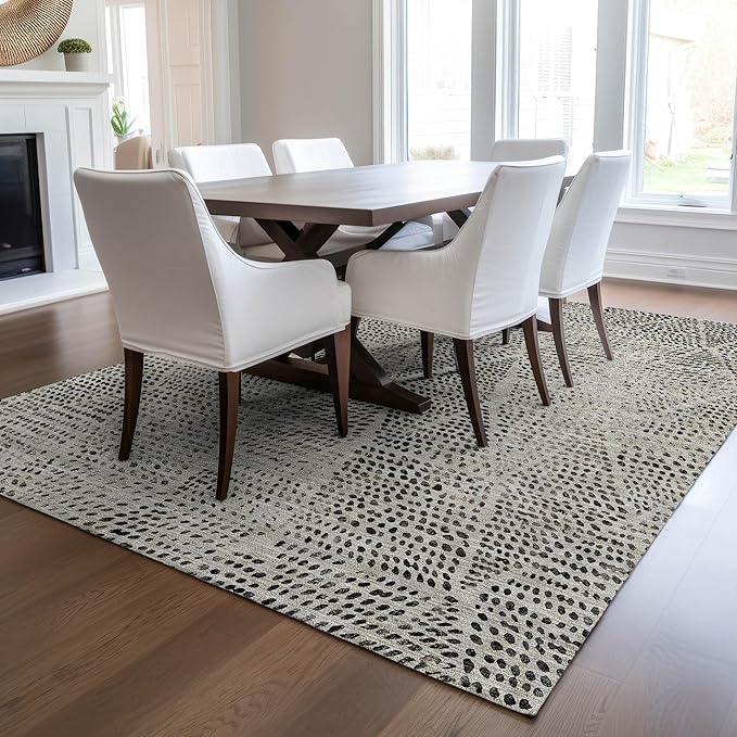 Addison Rugs Chantille ACN591 Gray 2'6" x 3'10" Indoor Outdoor Area Rug, Easy Clean, Machine Washable, Non Shedding, Bedroom, Living Room, Dining Room, Kitchen, Patio Rug