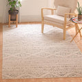 SAFAVIEH Area Rug 3x5 - Tulum Collection - Ivory & Grey, Moroccan Boho Tribal Design, Non-Shedding & Easy to Clean, Ideal for Entryway, Foyer, Accent Space, Bedroom (TUL272A)