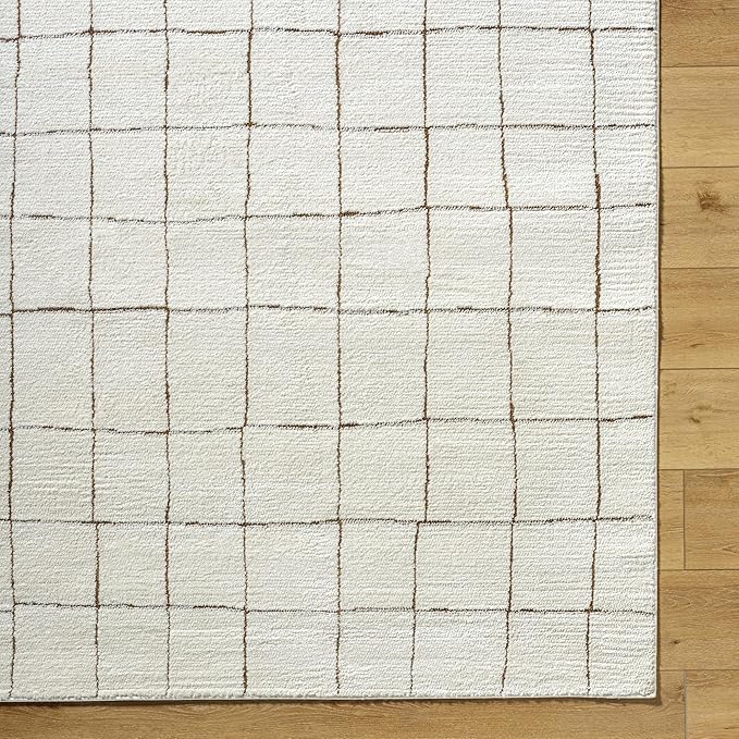Livabliss x Our PNW Home Cascade Minimalist Area Rug, 10' x 14', Ivory