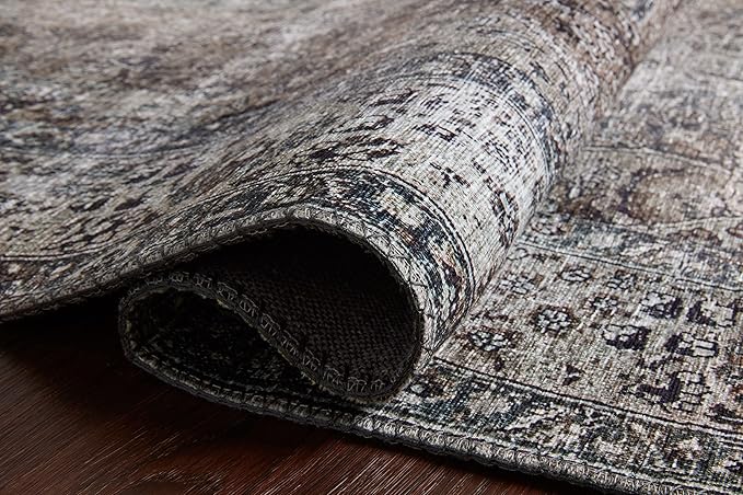 Loloi Layla Collection LAY-06 Taupe/Stone 2'-6" x 7'-6" .13" Thick Runner Rug, Soft, Durable, Vintage Inspired, Distressed, Low Pile, Non-Shedding, Easy Clean, Printed, Living Room Rug