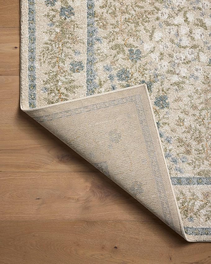 Loloi Rifle Paper Co. Laurel Collection LAU-03 Ivory/Multi 2'-8" x 10' Runner Rug