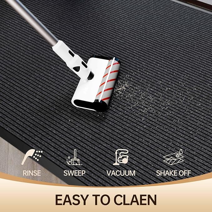 Amyracel Front Door Mat Indoor Outdoor Entrance, 36" x 72" All-Season Waterproof Doormat for Enterway, Heavy Duty Commercial Floor Mat, Fade Resistant, Rubber Back, Low Profile, Easy Clean