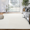 Abani Cream Area Rug for Living Room, Bedroom - Zen Reiki Pattern- 5 x 8 -Durable & Easy to Clean