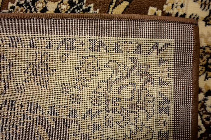 Unique Loom Sialk Hill Collection Area Rug - Washington (2' 7" x 10' Runner Brown/Black)