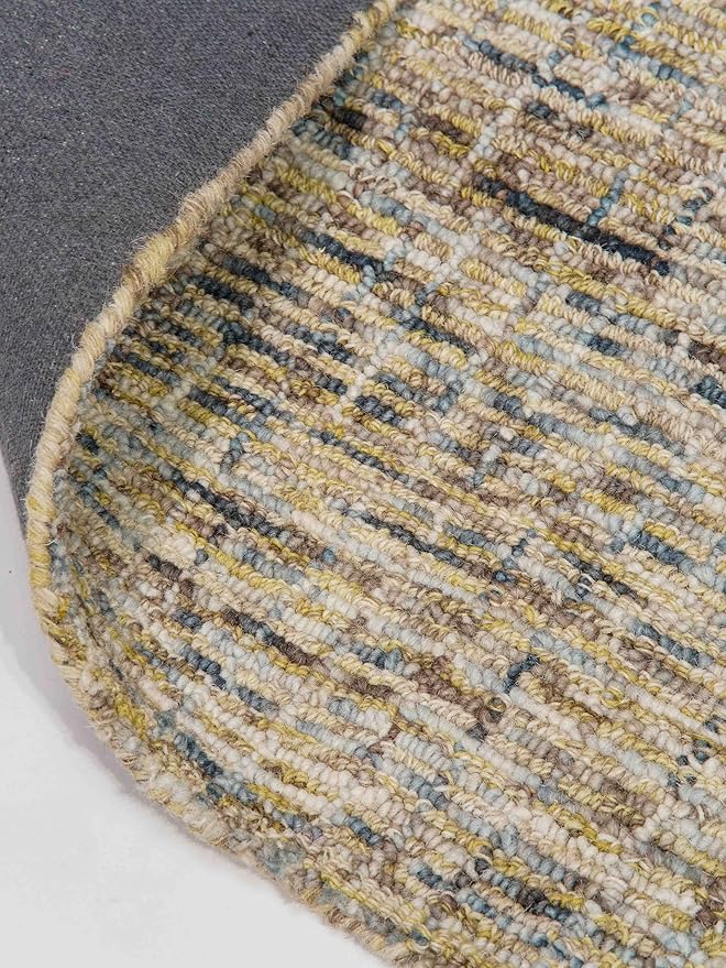Hand Tufted Wool ECO-Friendly Area Rugs - 5'x8', Rectangle Shape, Light Green, Solid Plain Design, High Pile Handmade Anti Skid Area Rugs for Living Room, Bed Room (KWC111)