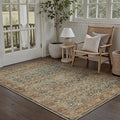 Area Rug 3x5 Entryway Office Washable Vintage Carpet Non Slip Indoor Kitchen Door Mat Retro Traditional Accent Throw Small Rug Brick Red for Bathroom Bedroom Dining Living Room