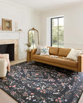 Loloi Rifle Paper Co. Maison Collection MAO-04 Tuileries Black 2'-3" x 3'-9", .19" Pile Height, Accent Rug