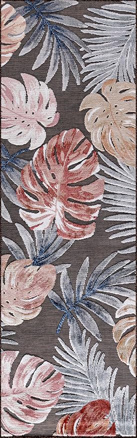 CAMILSON Runner Outdoor Rugs Oriental Retro Traditional Floral Medallion Area Rug 2x7 Non-Shedding Stain Resistant Indoor Carpet for Bathroom Hallway Kitchen Office (2 x 7 / Brown)
