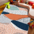 Polka Dot Rug - 5x7 Rug, Boho Color Block Art Area Rugs, Abstract Multicolor Washable Soft Floor Carpets Home Decor #C046