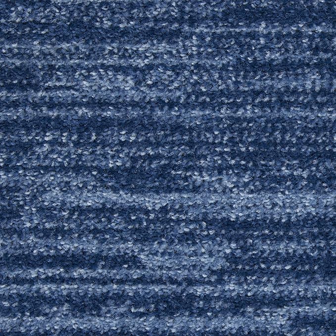Nourison Home Nourison Essentials Navy Blue 4' x Round Area Rug - Easy Clean, Non Shedding, Bed Room, Living Room, Dining Room, Kitchen (4' x Round)