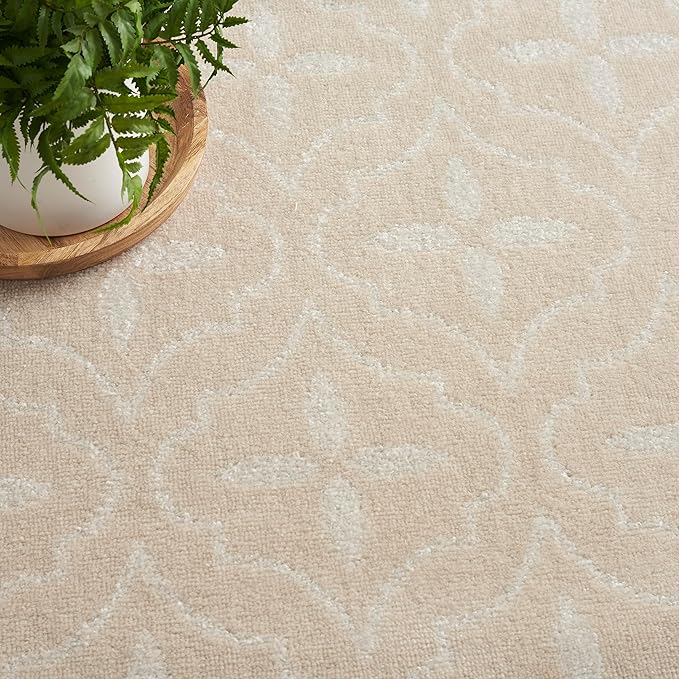 Nourison Home Nourison Essentials Ivory Beige 8' x 10' Area Rug - Easy Clean, Non Shedding, Bed Room, Living Room, Dining Room, Kitchen (8' x 10')