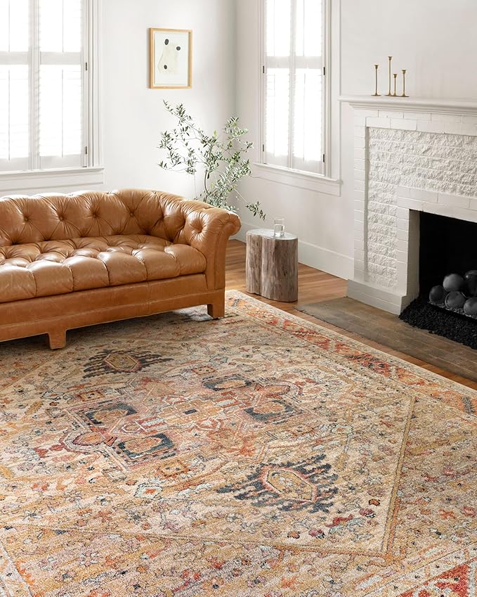 Loloi Jocelyn Collection JOC-01 Sand/Multi 7'-10" x 10' .38" Thick Area Rug