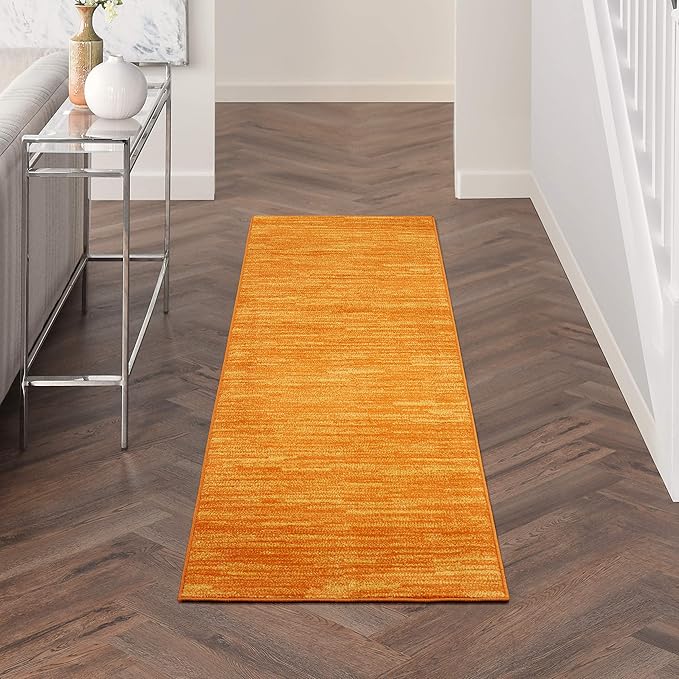 Nourison Home Nourison Essentials Sunburst 2'2" x 20' Area Rug - Easy Clean, Non Shedding, Bed Room, Living Room, Dining Room, Kitchen (20' Runner)