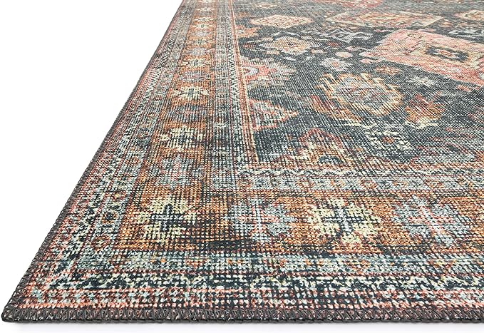 Loloi Skye Collection SKY-10 Sea/Rust 2'-0" x 5'-0" Accent Rug