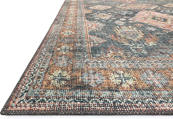 Loloi Skye Collection SKY-10 Sea/Rust 9'-0" x 12'-0" Area Rug