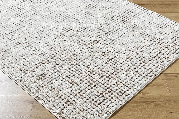 Livabliss x Our PNW Home Cascade Minimalist Area Rug, 9'2" x 12', Brown