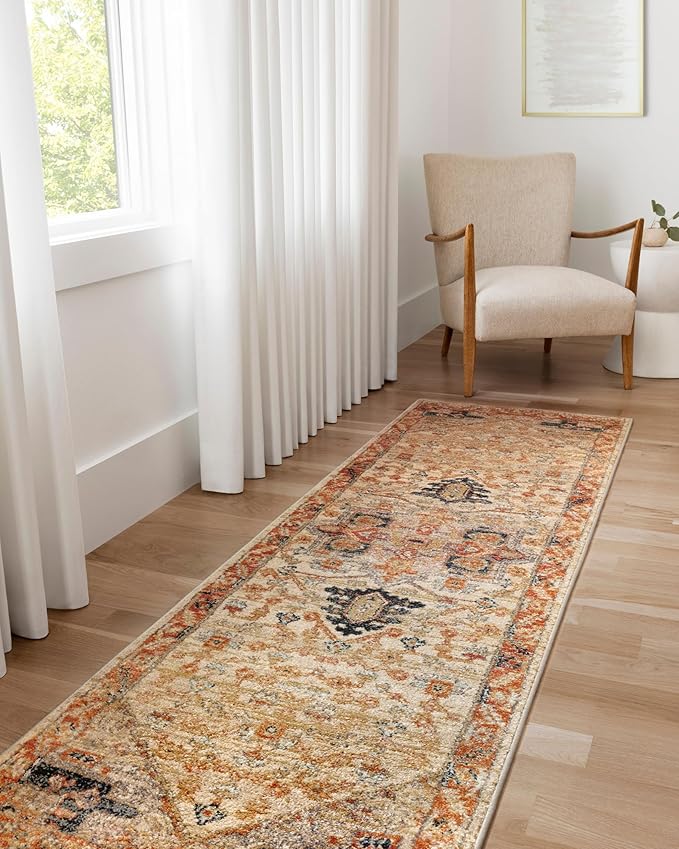 Loloi Jocelyn Collection JOC-01 Sand/Multi 7'-10" x 10' .38" Thick Area Rug