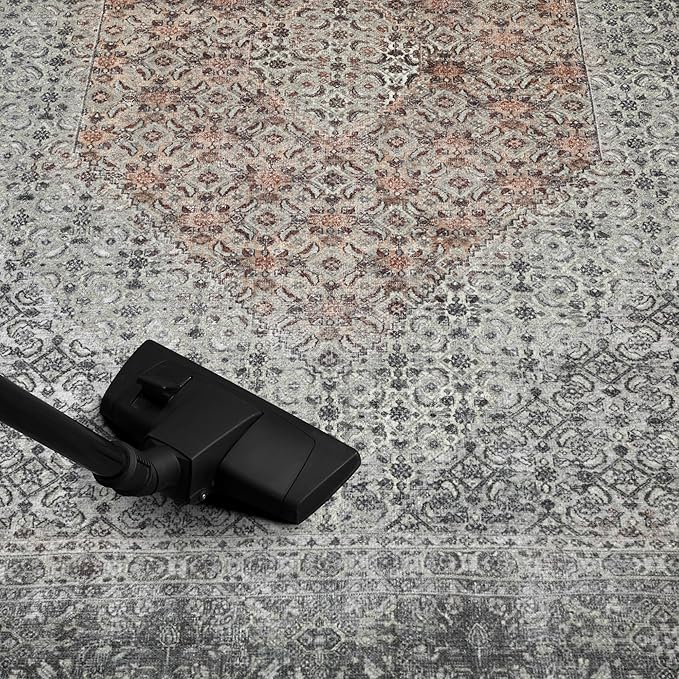 Keen Home Design 2x3 Rug - Machine Washable Entry Rug with Non-Slip Backing, Ideal for Enteryway, Kitchen, Bathroom, Laundry Room - Vintage, Easy Clean, Durable, Low Pile - (2' x 3')