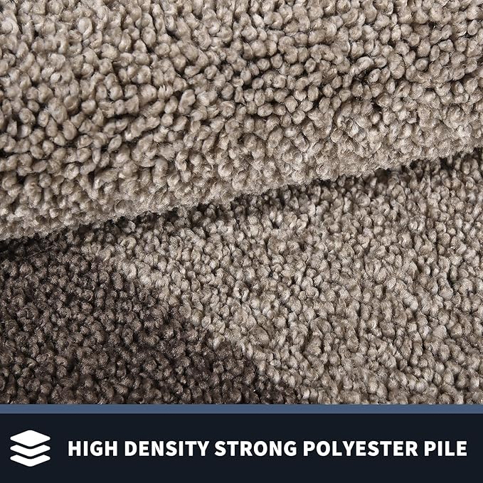 PURRUGS Dirt Trapping Door Mat 32" x 48", Non-Slip/Skid Machine Washable Entryway Rug, Shoes Scraper, Throw Rug, Super Absorbent Area Rug for Muddy Wet Shoes and Paws, Beige & Grayish Brown