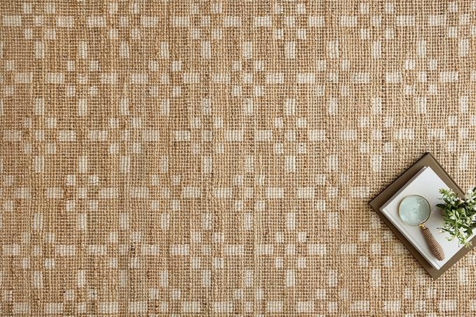 Loloi Chris Loves Julia Judy Collection JUD-07 Natural/Ivory 2'-6" x 7'-6" Runner Rug