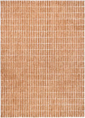 Hand-Tufted 100% Wool Area Rug – Unique Modern Geometric Grid Pattern, Soft Plush Textured Carpet for Living Room, Bedroom, Dining Room & Entryway (Gold, 7' Round)