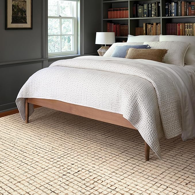 Rugs USA Melrose Cream, 2'6" x 12', Wool & Cotton, Soft and Cozy, High Traffic, Stain Resistant, Easy Clean, Durable Runner for Bedroom, Living Room, Dining Space, Den, Foyer, Entryway