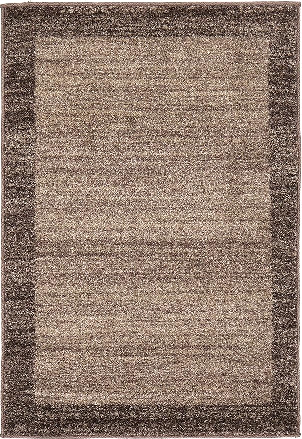 Rugs.com Angelica Collection Rug – 2' x 3' Light Brown Medium Rug Perfect for Entryways, Kitchens, Breakfast Nooks, Accent Pieces
