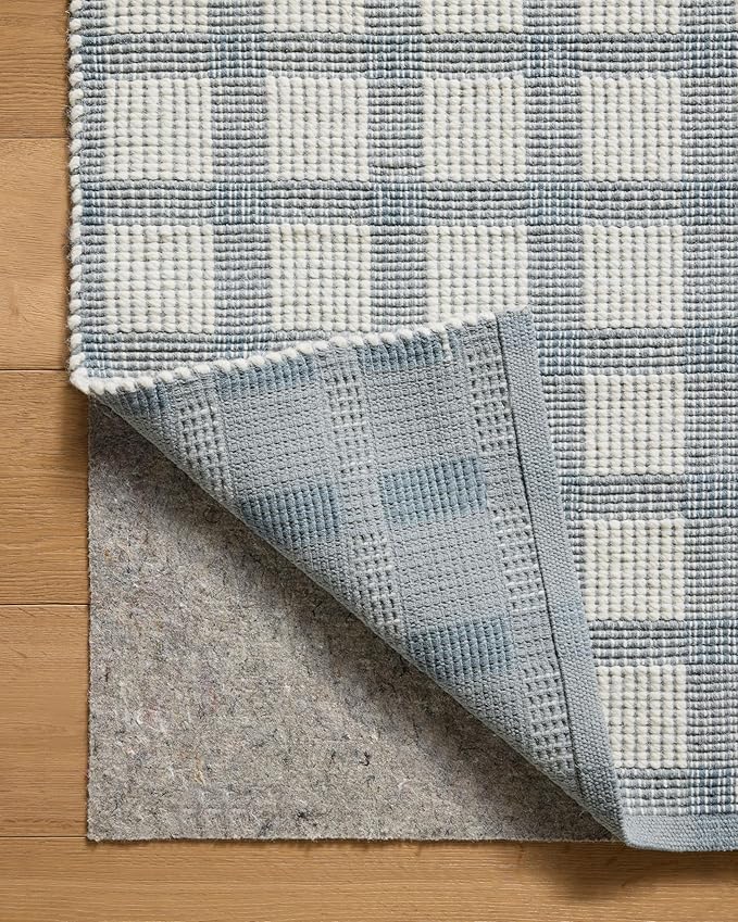 Loloi Magnolia Home by Joanna Gaines Ryder Collection RYD-02 Blue/Ivory 9'-3" x 13' Area Rug