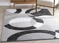 Well Woven Dulcet Bingo Grey Modern Geometric 5'3" x 7'3" Area Rug