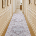 Washable Area Rug. Modern Farmhouse. Vintage. Turkish. Bohemian. Distressed. Oriental. Traditional. Rugs for Living Room. Dining. Bedroom. Office. Entryway. Foyer. (861PP, 2'5" x 6'5")