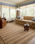 Loloi Chris Loves Julia Judy Collection JUD-06 Natural/Chocolate 8'-6" x 11'-6" Area Rug