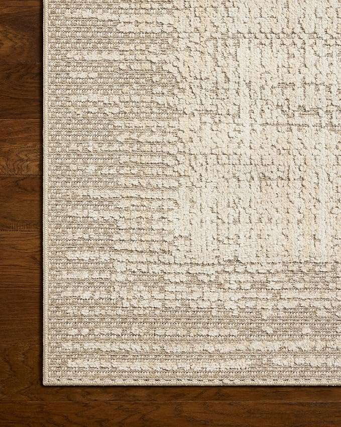 Loloi Amber Lewis Bexley Collection BEX-06 Natural/Taupe 5'-0" x 7'-6" Area Rug Neutral, Textured, Living, Bedroom, Dining, Carpet