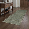 Runner Rug 2x6 Gray Hallway Washable Kitchen Vintage Carpet Non Slip Long Indoor Bedroom Retro Traditional Grey Accent Throw Rug for Bathroom Office Entryway Laundry Dining
