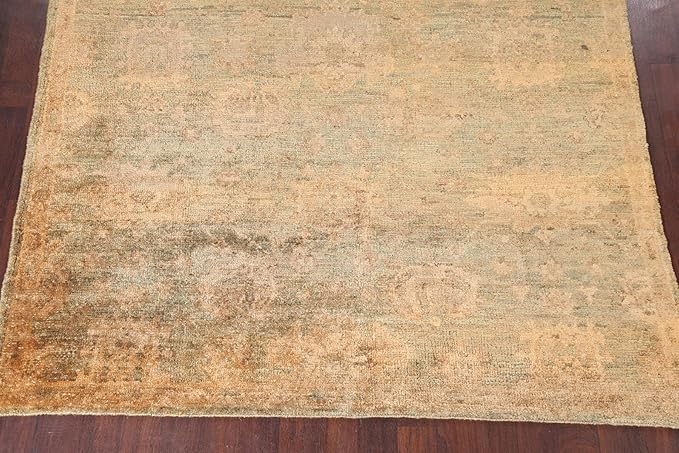 Rug Source Tribal Collection 7x9 Moroccan Area Rug, Hand Knotted Beige & Ivories Floral Rug, Oriental Jute Carpet for Bedroom, Living Room, Dining Room