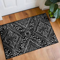 Rugshop Boho Black Tribal Area Rug 2x3 – Modern Indoor Carpet for Living Room, Bedroom, or Entryway – Non-Shedding, Low Pile Geometric Design 2' x 3'