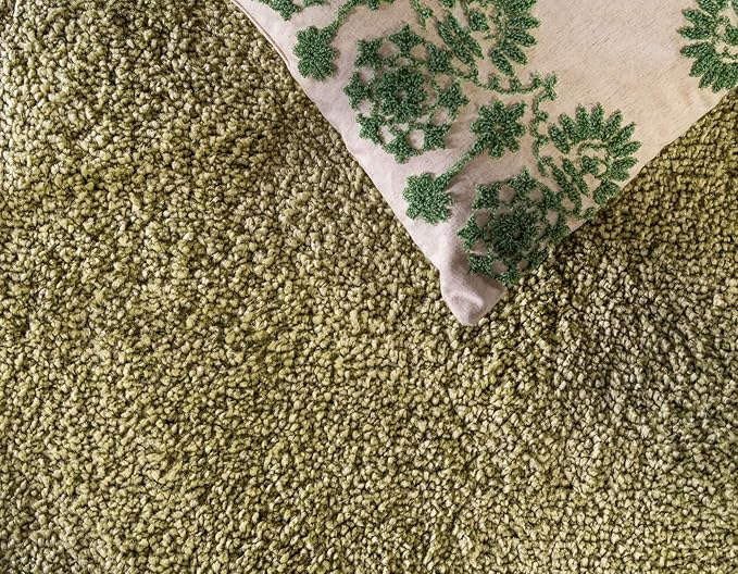 Unique Loom Solo Collection Area Rug - Calabasas (5' 3" x 7' 7" Rectangle, Light Green)