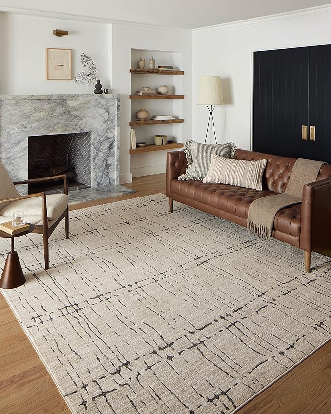 Loloi Darby Collection DAR-06 Sand/Dk. Grey 11'-6" x 15' Area Rug