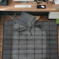 Rugshop Bohemian Stripe Lines Washable Non Slip Area Rug 3' x 5' Black