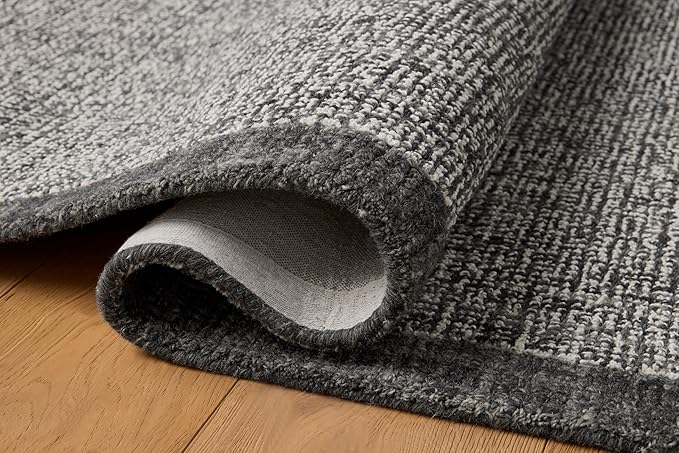 Loloi Magnolia Home by Joanna Gaines Henley Collection HNY-01 Ivory/Charcoal 3'-6" x 5'-6" Accent Rug